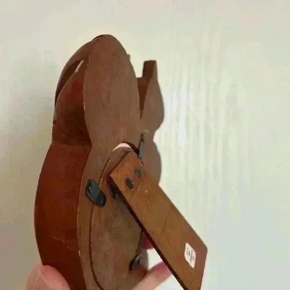 Vintage Wood Brown Squirrel Circle Picture Frame Home Decor Animal Cottagecore - Picture 3 of 10